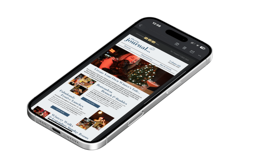 Email newsletters for hiospitality