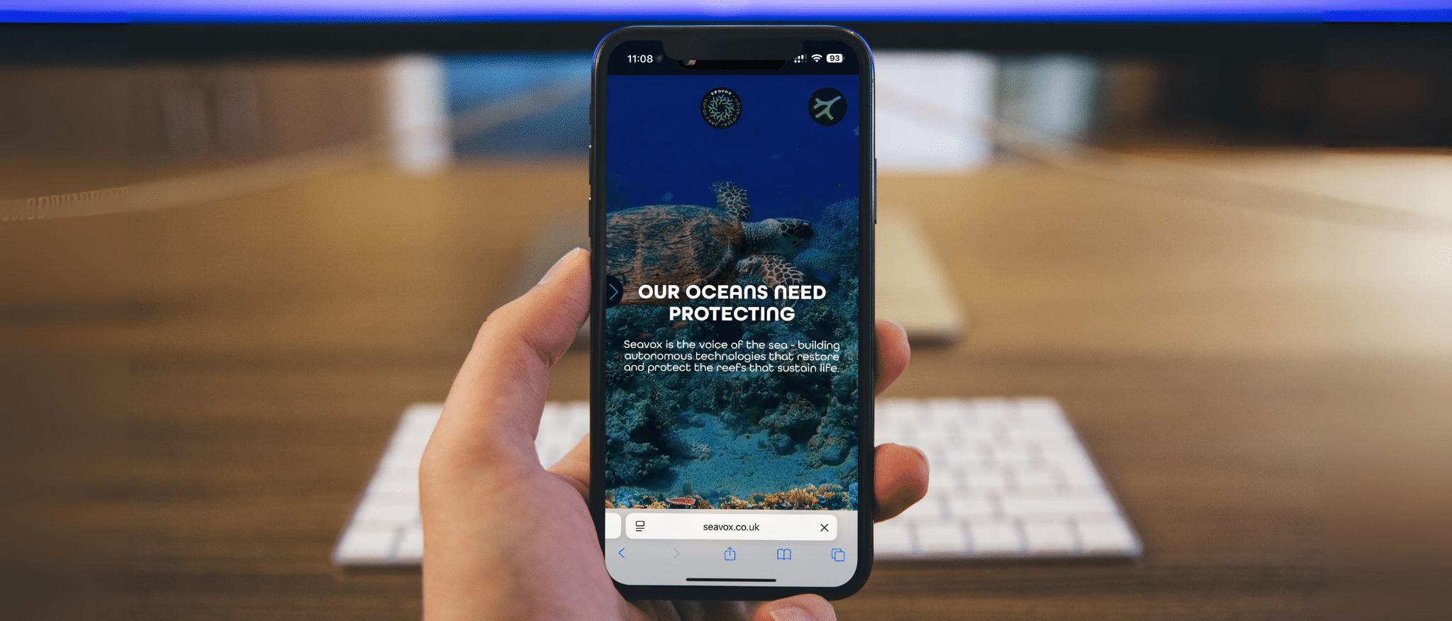 Seavox Parralax web design